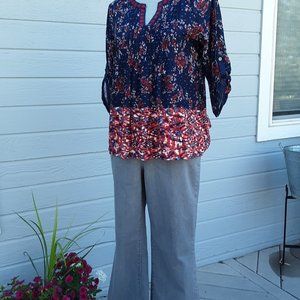 Christopher & Banks Grey Jeans Size 12P